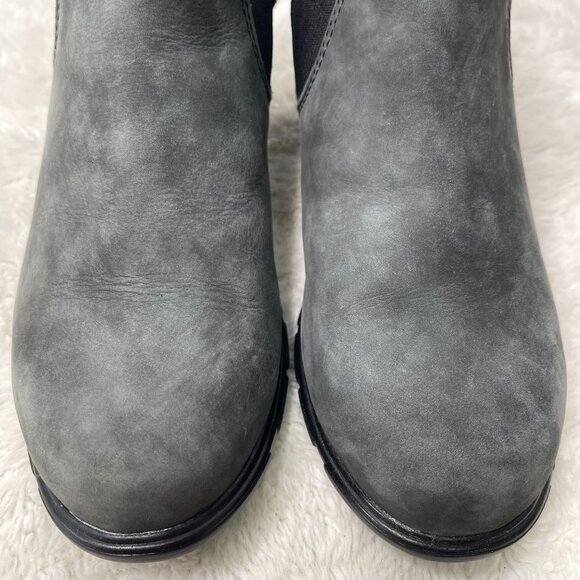 Blundstone Women's Grey Black Ankle Leather Boot Slip On Shoes Size 7.5 US - Picture 12 of 15